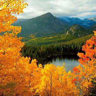 Rocky Mountains autumn wallpaper