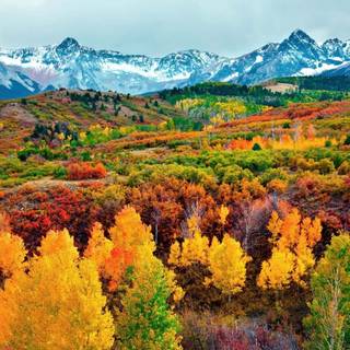 Rocky Mountains autumn wallpaper