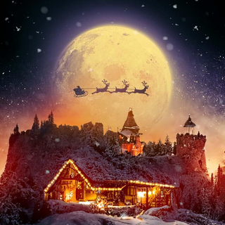 Christmas winter nights wallpaper