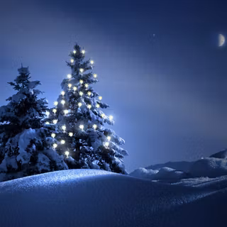 Christmas winter nights wallpaper