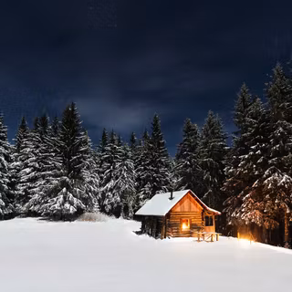 Christmas winter nights wallpaper