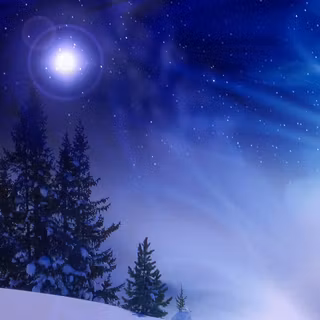Christmas winter nights wallpaper