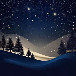 Christmas winter nights wallpaper