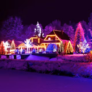 Christmas winter nights wallpaper