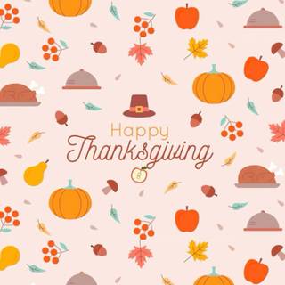 Thanksgiving cute pattern wallpaper