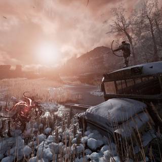 PC gaming winter wallpaper