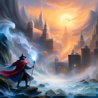 Winter old castle wallpaper