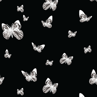 Butterfly black and white wallpaper