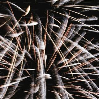 Happy new year with fireworks and baloons wallpaper