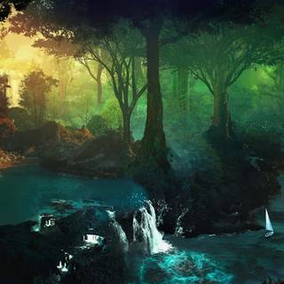 Forest adventure wallpaper