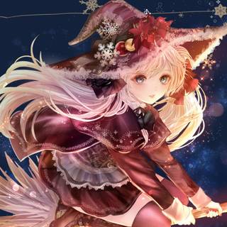 Witchy anime wallpaper