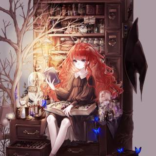 Witchy anime wallpaper