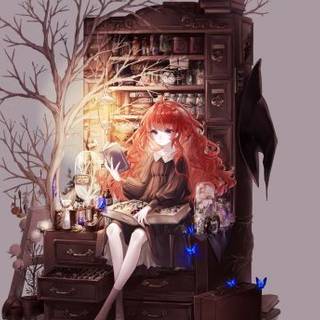 Witchy anime wallpaper