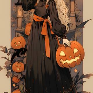 Witchy anime wallpaper