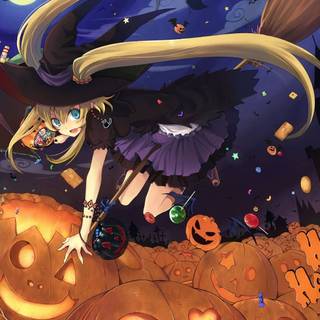 Witchy anime wallpaper
