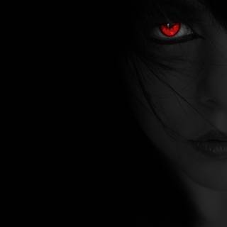 Red eye girl wallpaper