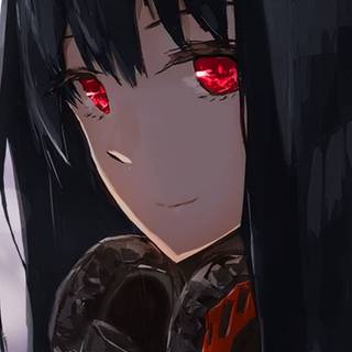 Red eye girl wallpaper