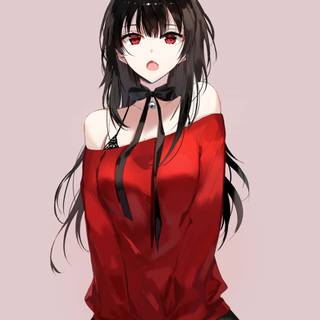 Red eye girl wallpaper