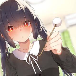 Red eye girl wallpaper