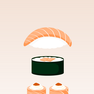 Sushi aesthetic wallpaper