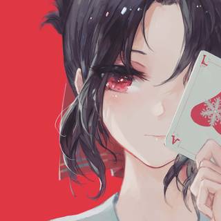 Red eye girl wallpaper