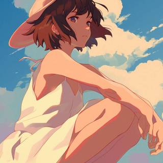 Anime girl clean wallpaper