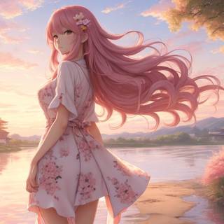 Anime girl clean wallpaper