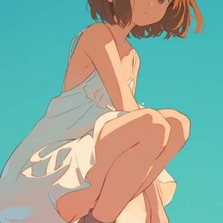 Anime girl clean wallpaper