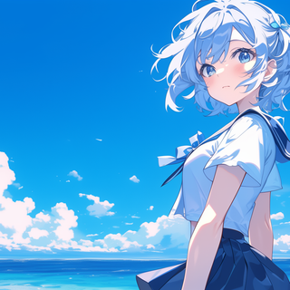 Anime girl clean wallpaper