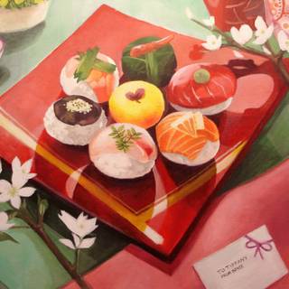 Sushi aesthetic wallpaper