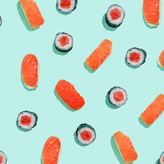 Sushi aesthetic wallpaper
