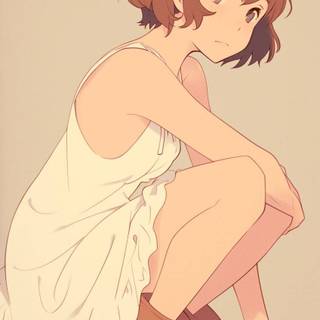 Anime girl clean wallpaper