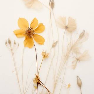 Wildflower stem wallpaper