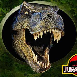 Jurassic Park T-Rex logo wallpaper
