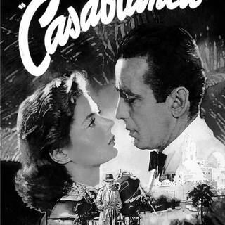 Casablanca black and white classic movie wallpaper