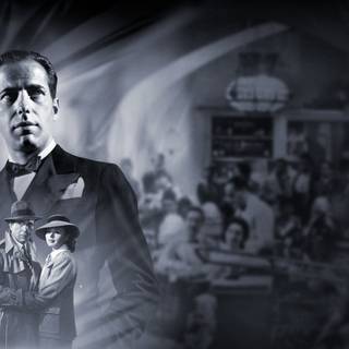 Casablanca black and white classic movie wallpaper