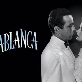 Casablanca black and white classic movie wallpaper