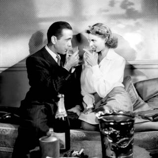 Casablanca black and white classic movie wallpaper