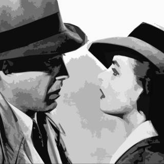 Casablanca black and white classic movie wallpaper