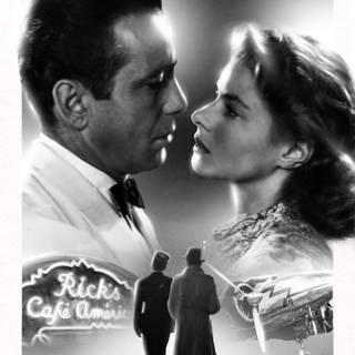 Casablanca black and white classic movie wallpaper