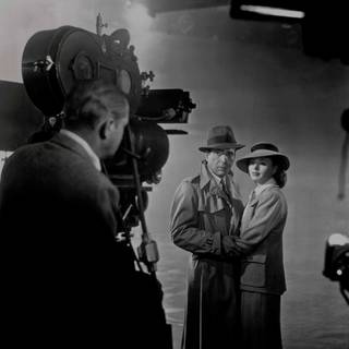 Casablanca black and white classic movie wallpaper