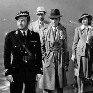 Casablanca black and white classic movie wallpaper