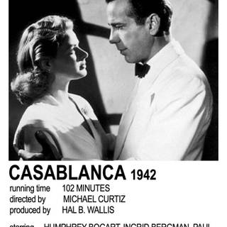 Casablanca black and white classic movie wallpaper