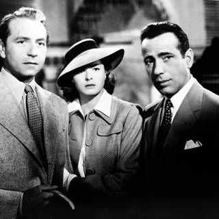 Casablanca black and white classic movie wallpaper
