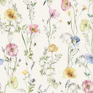 Wildflower stems wallpaper