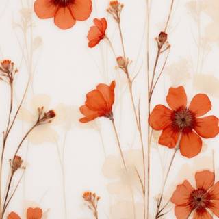 Wildflower stems wallpaper