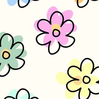 Y2k flower wallpaper