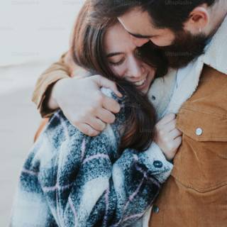 Smile couple wallpaper