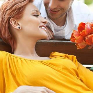 Smile couple wallpaper