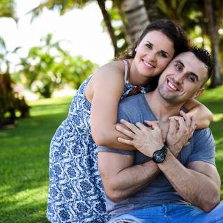 Smile couple wallpaper